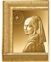 50 Euros Girl with a Pearl Earring, gold, France, 2021 reverse image