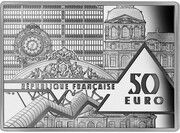 50 Euros La Persistance de la mémoire - Dali, silver obverse image