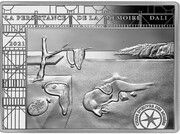 50 Euros La Persistance de la mémoire - Dali, silver, France, 2021 reverse image