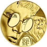 50 Euros Harry Potter and Albus Dumbledore obverse image