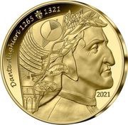 50 Euros Dante Alighieri, France, 2021 reverse image