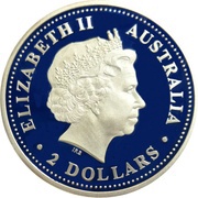 2 Dollars - Elizabeth II 4th Portrait - Australian Kookaburra obverse image