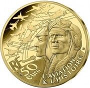 50 Euros Patrouille de France, gold obverse image