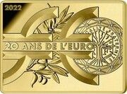 50 Euros 20th Anniversary of the Euro, France, 2022 reverse image