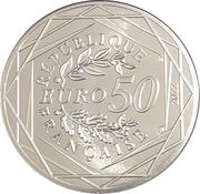 50 Euros Hogwarts acceptance letter obverse image