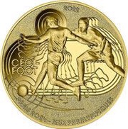 50 Euros JO 2024 Paris, Football 5-a-side, France, 2022 reverse image