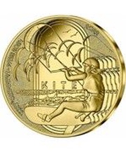 50 Euros JO 2024 Paris, kite, France, 2022 reverse image
