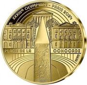50 Euros JO 2024 Paris - Place de la Concorde, France, 2022 reverse image