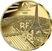 50 Euros JO 2024 Paris - Montmartre obverse image