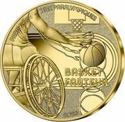 50 Euros Wheelchair basketball, France, 2023 reverse image
