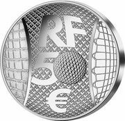50 euros Lacoste argent obverse image