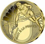 50 Euros JO 2024 Paris - Pole vault, France, 2024 reverse image