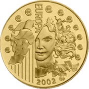 100 Euros Euro introduction, France, 2002 reverse image