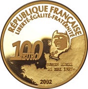 100 Euros Charles Lindbergh obverse image