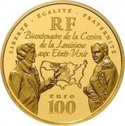 100 Euros Louisiana Purchase obverse image