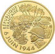 100 Euros Normandy Invasion obverse image