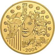 100 Euros Enlargement of the European Union, France, 2004 reverse image