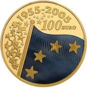 100 Euros Flag of Europe obverse image