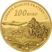 100 Euros Battle of Austerlitz, France, 2005 reverse image