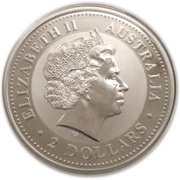 2 Dollars - Elizabeth II 4th Portrait - Australian Kookaburra obverse image