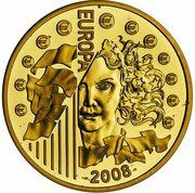 100 Euros French Presidency, France, 2008 reverse image