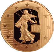 100 Euros New Franc obverse image