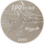 100 Euros Marcel Dassault, France, 2010 reverse image