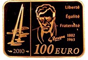 100 Euros Georges Braque, France, 2010 reverse image