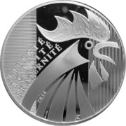 100 Euros Rooster, France, 2014 reverse image