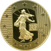 100 Euros Charles the Bald's denier obverse image