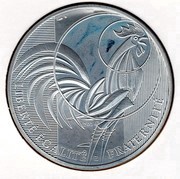 100 Euros - Rooster 3rd type, France, 2016 reverse image