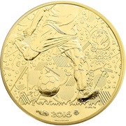 100 Euros - UEFA EURO 2016, France, 2016 reverse image