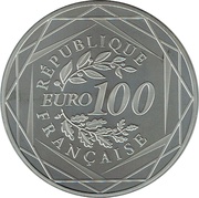 100 Euros Auguste Rodin obverse image