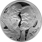 100 Euros Auguste Rodin, France, 2017 reverse image