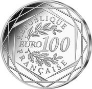 100 Euros 20th Anniversary of the Euro, silver obverse image