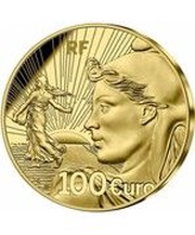 100 Euros 20th Anniversary of the Euro, gold obverse image