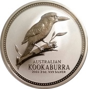 2 Dollars - Elizabeth II 4th Portrait - Australian Kookaburra, Australia, 2002-2004 reverse image
