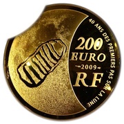 200 Euros Landing on the moon obverse image