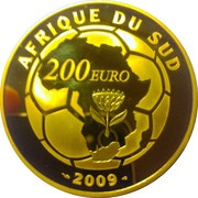 200 Euros 2010 FIFA South Africa World Cup, France, 2009 reverse image
