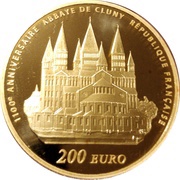 200 Euros Cluny Abbey obverse image