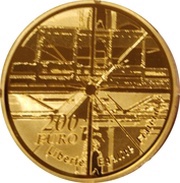 200 Euros Georges Pompidou Center, France, 2010 reverse image