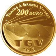 200 Euros Lille Europe Railway Station, France, 2010 reverse image