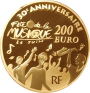 200 Euros Music Day obverse image