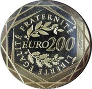 200 Euros French Regions (2nd type), France, 2012 reverse image