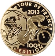 200 Euros Tour de France - 100th Edition, France, 2013 reverse image