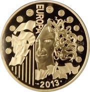 200 Euros Élysée Treaty, France, 2013 reverse image