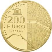 200 Euros Orsay and Petit palais, France, 2016 reverse image