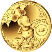 200 Euros Mickey Mouse; Through the Ages obverse image