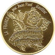 200 Euros "France" by Jean-Paul Gaultier; Gold, France, 2017 reverse image