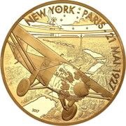 200 Euros Spirit of St Louis, France, 2017 reverse image